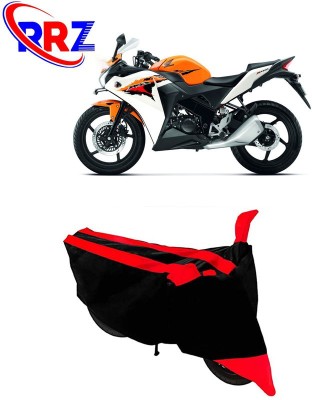 RRZ Waterproof Two Wheeler Cover for Honda(CBR 150R, Black, Red)