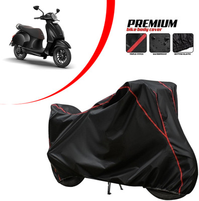 CODOKI Waterproof Two Wheeler Cover for Bajaj(New Chetak, Black)