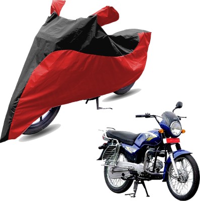 RiderShine Two Wheeler Cover for Kinetic(Boss, Red, Black)