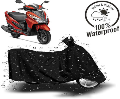 DeepShakshi AUTOMOTIVE Waterproof Two Wheeler Cover for Honda(Grazia, Black)