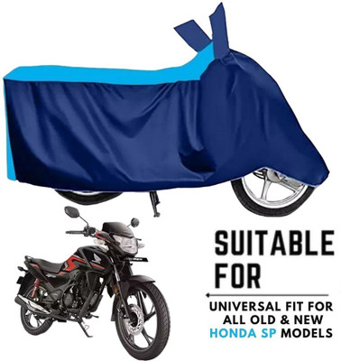 MADAFIYA Waterproof Two Wheeler Cover for Honda(SP 125, Blue, Blue)