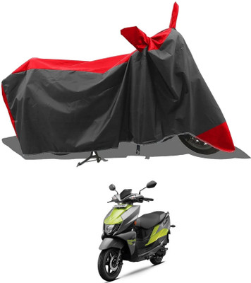 KEDIT Two Wheeler Cover for Suzuki(Red, Black)