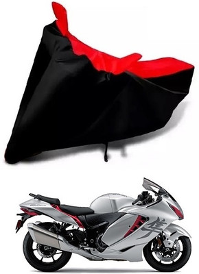 DSAMI Two Wheeler Cover for Suzuki(Hayabusa, Red, Black)