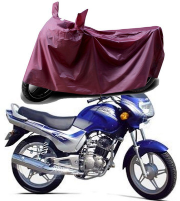 THE REAL ARV Waterproof Two Wheeler Cover for TVS(Victor GLX, Maroon)