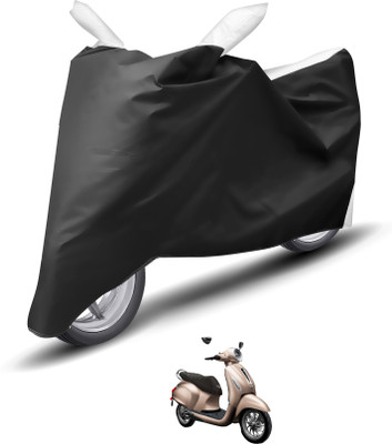Caronix Waterproof Two Wheeler Cover for Bajaj(Chetak, White)