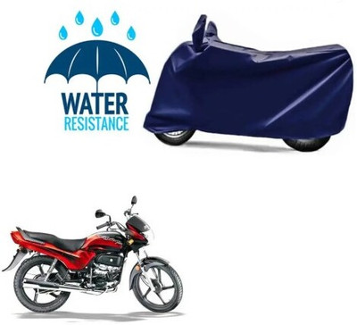 Tritika Waterproof Two Wheeler Cover for Hero(Passion Plus, Blue)