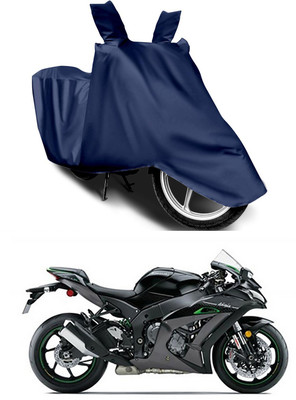 Furious3D Two Wheeler Cover for Kawasaki(Ninja ZX-10R, Blue)
