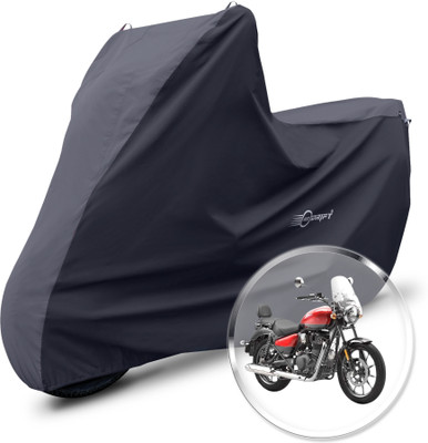 Neodrift Two Wheeler Cover for Royal Enfield(Meteor 350, Grey, Black)