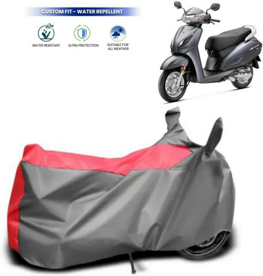 Mdstar Waterproof Two Wheeler Cover for Honda(Activa 6G, Red)