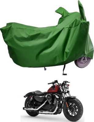 Amexride Two Wheeler Cover for Harley Davidson(Forty Eight, Maroon)