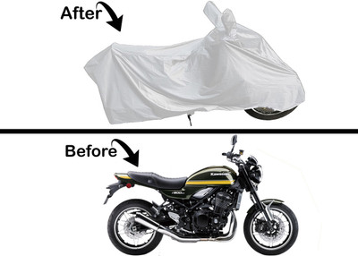 Archistylo Waterproof Two Wheeler Cover for Kawasaki(Z900RS, Silver)