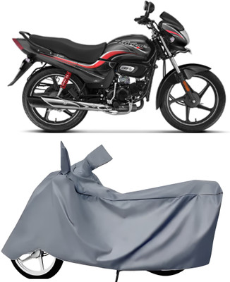 Auto World Waterproof Two Wheeler Cover for Hero(Passion Plus, Grey)