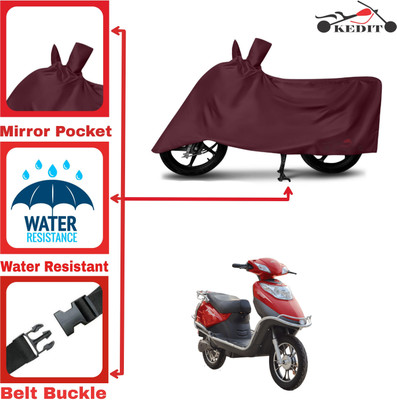 KEDIT Two Wheeler Cover for Hero(Electric Flash, Maroon)
