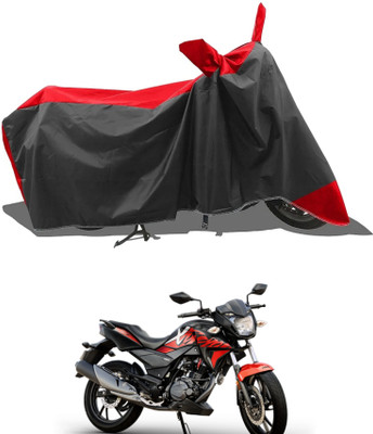 KEDIT Two Wheeler Cover for Hero(Red, Black)