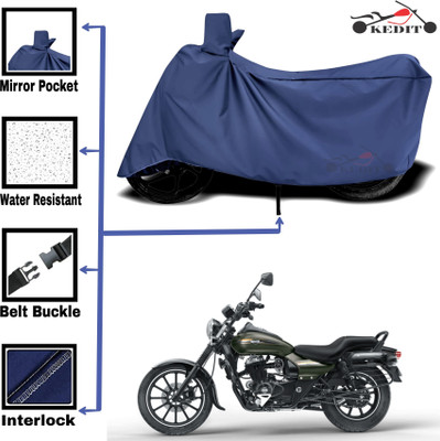 KEDIT Two Wheeler Cover for Bajaj(Avenger, Blue)