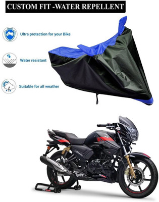 CODOKI Waterproof Two Wheeler Cover for TVS(Apache RTR 180, Blue)
