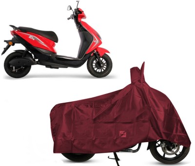 EGAL Waterproof Two Wheeler Cover for Ampere(Reo Elite BS6, Maroon)