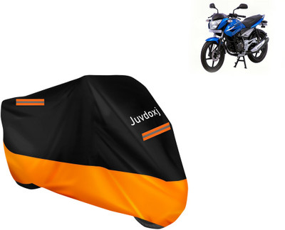 Juvdoxj Waterproof Two Wheeler Cover for Bajaj(Pulsar 135 LS DTS-i, Orange)