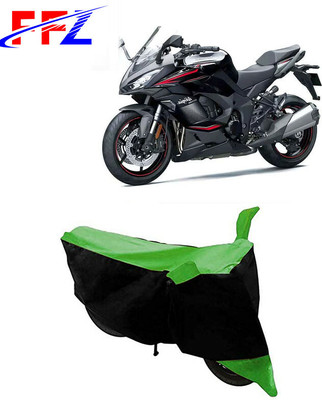FFZ Two Wheeler Cover for Kawasaki(Ninja 1000, Black, Green)