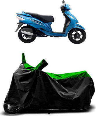 VESMEI Two Wheeler Cover for TVS(Wego BS6, Green)