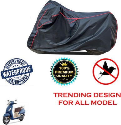 THE REAL ARV Waterproof Two Wheeler Cover for TVS(Jupiter 125, Black)