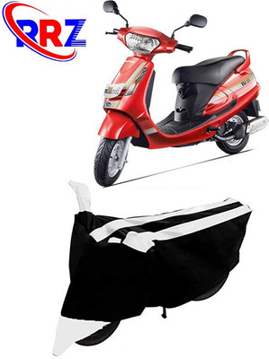 RRZ Waterproof Two Wheeler Cover for Mahindra(Duro 125, Black, White)