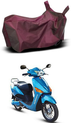 Mdstar Waterproof Two Wheeler Cover for Hero(Electric Optima DX, Maroon)