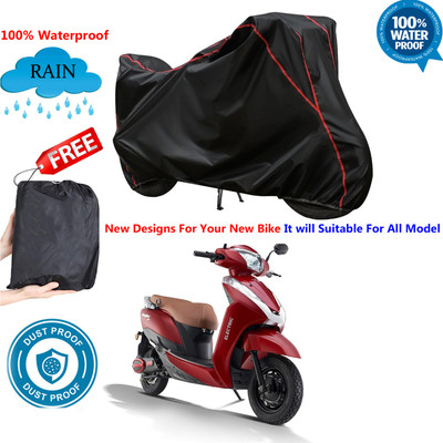 AUTOCAD Waterproof Two Wheeler Cover for Ampere(Magnus BS6, Black)