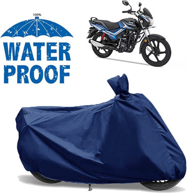 OliverX Waterproof Two Wheeler Cover for TVS(Star City Plus BS6, Blue)