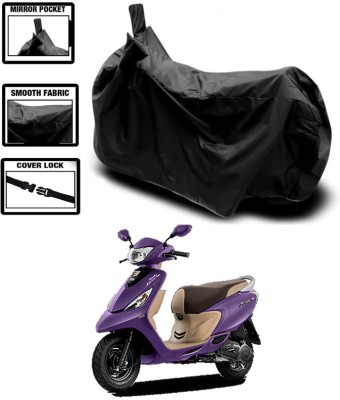 Ascension Two Wheeler Cover for TVS(Scooty Zest 110, Black)