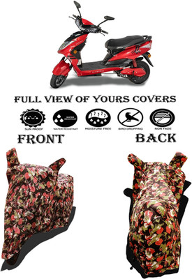 Amexride Two Wheeler Cover for Kinetic(Zing, Multicolor)