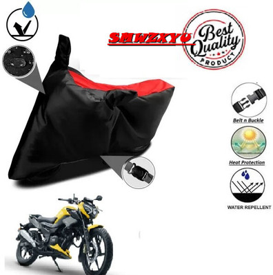 SK AUTO Waterproof Two Wheeler Cover for TVS(Red, Black)