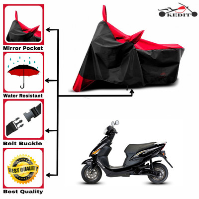 AASHTIK MART Two Wheeler Cover for Hero(Electric Cruz, Red, Black)