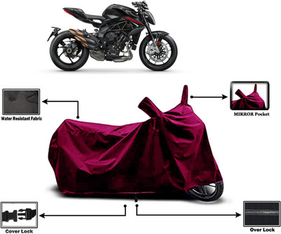 Amexride Two Wheeler Cover for MV Agusta(Brutale, Maroon)