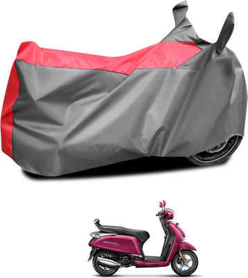 CODOKI Waterproof Two Wheeler Cover for Hero(MotoCorp Destini 125, Grey, Red)