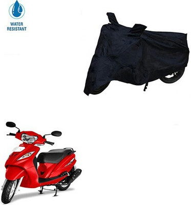 MMSSTAR Waterproof Two Wheeler Cover for TVS(Wego, Black)