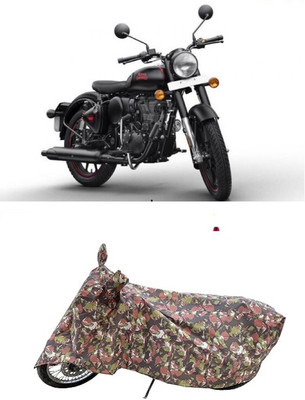 Coxtor Waterproof Two Wheeler Cover for Royal Enfield(Bullet 350, Multicolor)