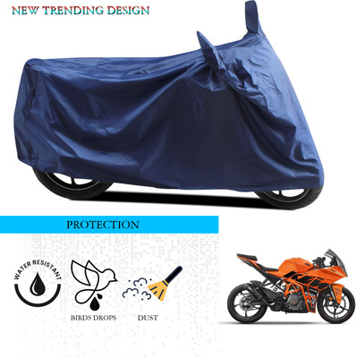 ANTHUB Waterproof Two Wheeler Cover for KTM(RC 390, Blue)