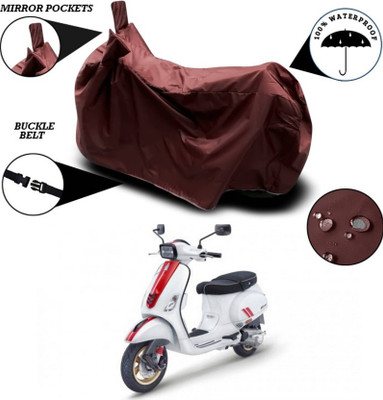 AASHTIK MART Two Wheeler Cover for Vespa(SXL 150 BS6, Maroon)