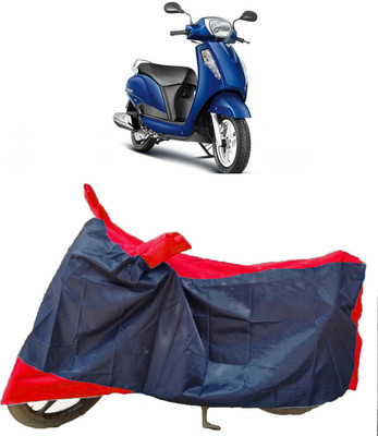Autoprime Two Wheeler Cover for Suzuki(Access 125, Blue, Red)