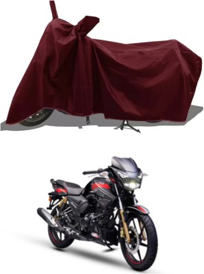 HWSXQAE Waterproof Two Wheeler Cover for TVS(Apache RTR 180, Maroon)