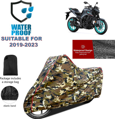 PAGORA Waterproof Two Wheeler Cover for Yamaha(MT-03, Yellow)