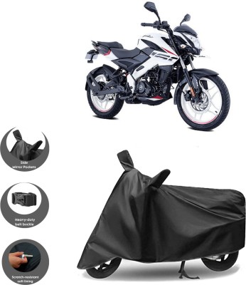 HWSXQAE Waterproof Two Wheeler Cover for Universal For Bike(Pulsar NS-160, Black)