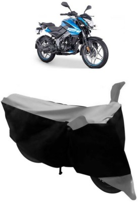 GANPRA Two Wheeler Cover for Bajaj(Pulsar NS125, Black, Grey)