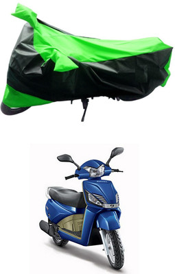 Mdstar Waterproof Two Wheeler Cover for Mahindra(Gusto, Green, Black)