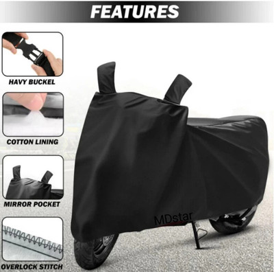SK AUTO Waterproof Two Wheeler Cover for Bajaj(Pulsar 200 NS DTS-i, Black)