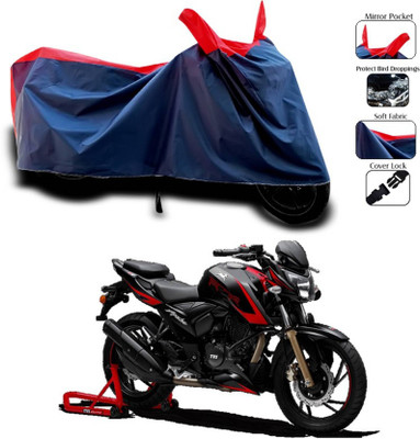 KEDIT Two Wheeler Cover for TVS(Apache RTR 310, Red)