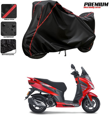PAGORA Waterproof Two Wheeler Cover for Aprilia(SXR 160 BS6, Black)