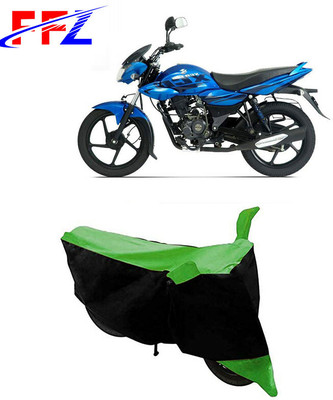 FFZ Two Wheeler Cover for Bajaj(XCD 125cc, Black, Green)