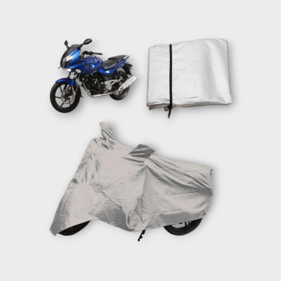 NIA DK STORE Two Wheeler Cover for Mahindra(Silver)
